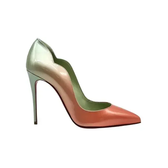 Christian Louboutin Hot Chick Patent Leather Pumps Blush Green EU 38 US 8 - NWB - Picture 4 of 11